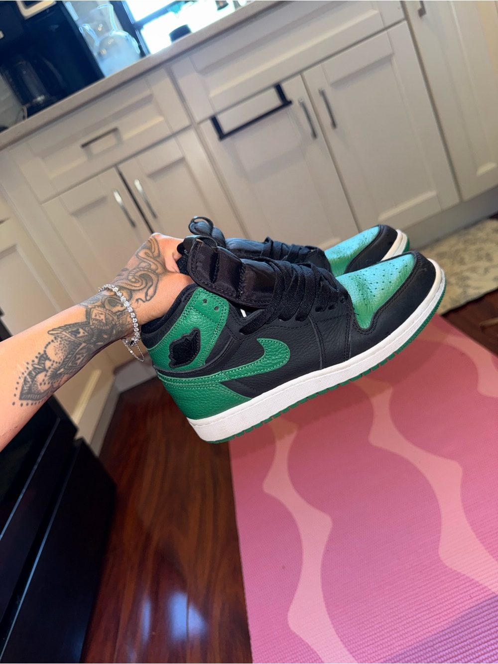 Jordan Kids Sneakers Black Green